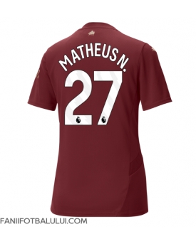 Manchester City Matheus Nunes #27 Tricou Fotbal Replică 2024-25 Femei Treilea